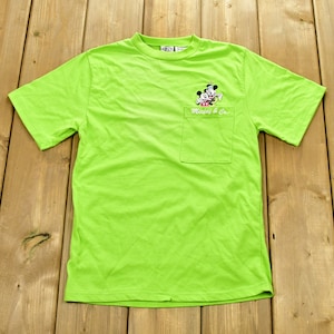 1990年代ヴィンテージ ミッキー＆コー 刺繍ポケット ユースTシャツ / 90年代グラフィックTシャツ / ミッキーマウス / アメリカンストリートウェア / ディズニーTシャツ