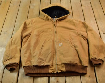 ジャケット・アウター 90s Carhartt active jacket native Carhartt Active Jacket Star Tag Made in USA Native American