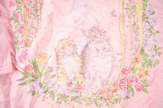 Vintage 1990s Basic Editions Chunky Knit Cute Kit… - image 3