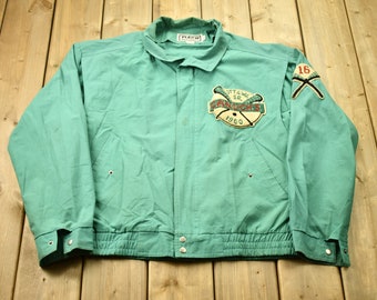 L 90s Ezra Fitch Abercrombie and Fitch Tan Field Jacket 1970s