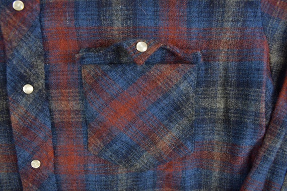 Vintage 1990s Karman Flannel Button Up Western Sh… - image 4