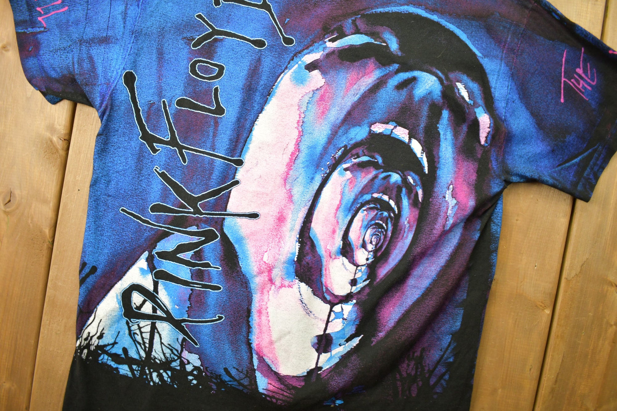Vintage 1994 Pink Floyd Off The Wall Screaming Face T-shirt