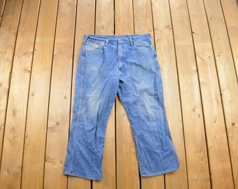 Vaqueros Wrangler vintage de los años 90, talla 38 x 24, fabricados en EE. UU., ropa de trabajo, ropa de calle y pantalones vintage.