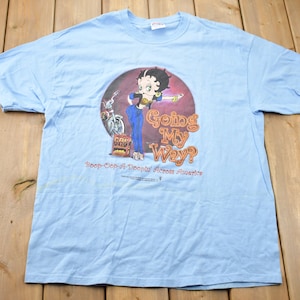 ヴィンテージ 2003 ベティ・ブープ Going My Way Boop Ooop A Doopin Across America グラフィック T シャツ / Y2K グラフィック T シャツ / ヴィンテージ ベティ・ブープ / Y2K