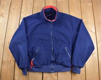 Suéter polar con cremallera Columbia vintage de los años 80 / Para amantes de la naturaleza / Suéter de los años 80 / Ropa urbana / Senderismo / Polar con cremallera completa