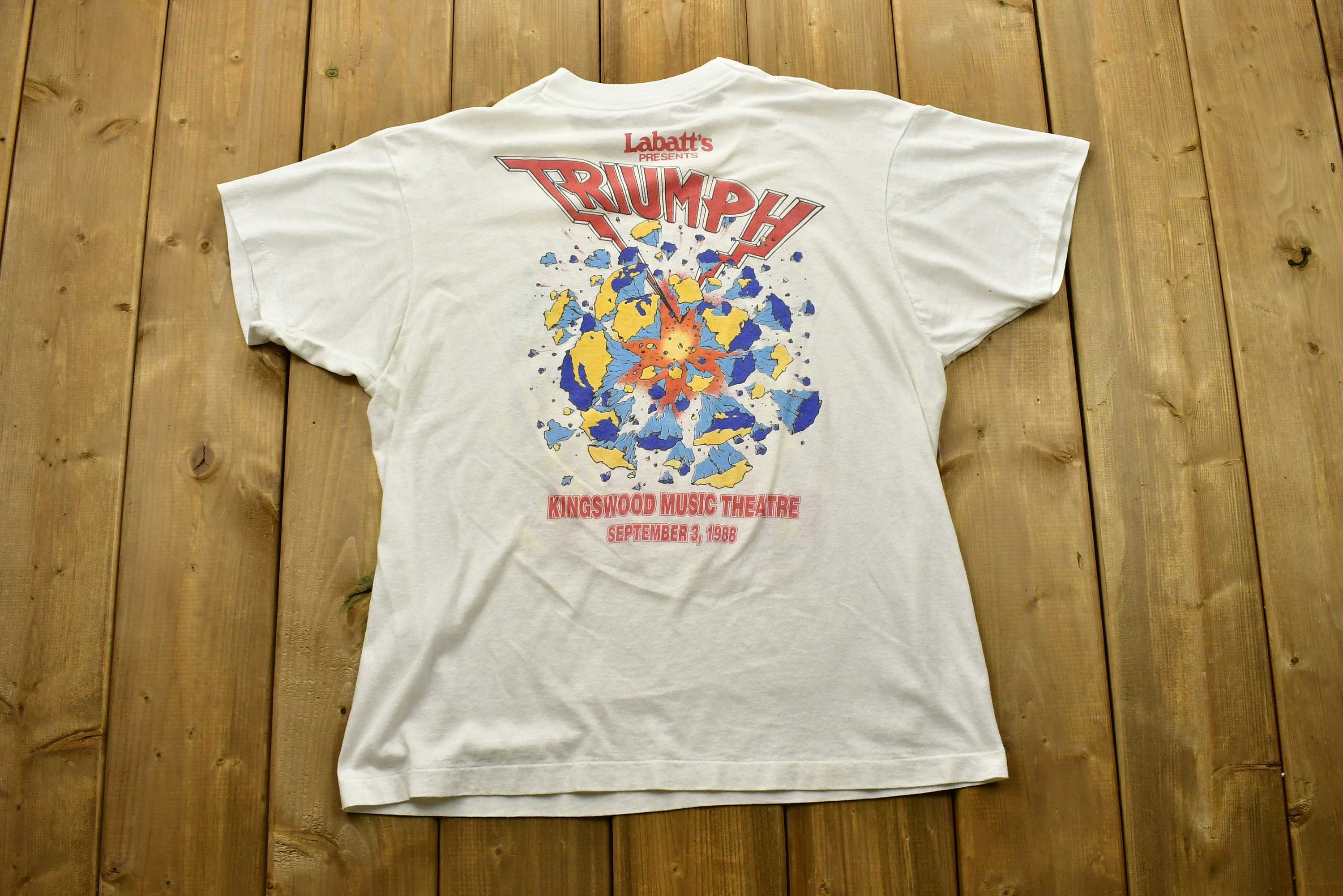 Vintage 1986 Triumph Band TShirt / Band Tee / Single Stitch / Etsy