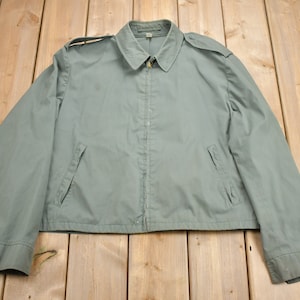 Vintage 1960s AG-274 Military Green Water Repellent Jacket / True Vintage / Vietnam Era / Militaria / Blauer / Made In USA / Scoville Zipper