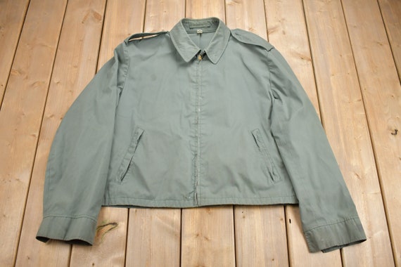 Vintage 1960s AG-274 Military Green Water Repellent Jacket Vintage 1960s AG-274 Military Green Water Repellent Jacket
