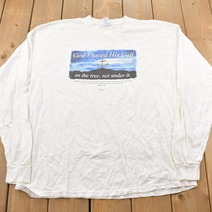 Vintage 2003 Jesus Theme Christian Graphic Religious T-Shirt Jesus Tee / Streetwear / XL / Vintage Jesus