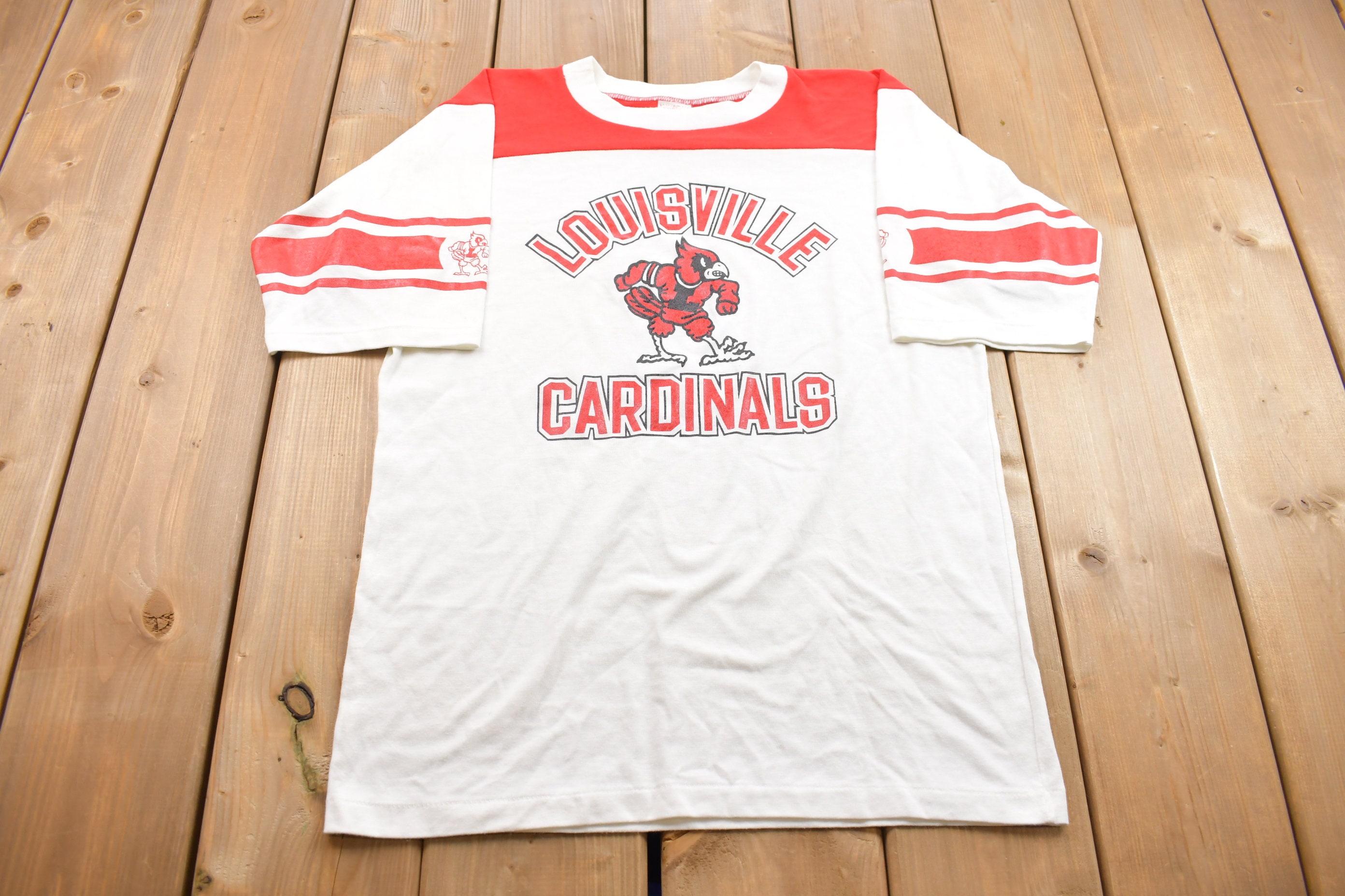 Lostboysvintage True Vintage 1970s Louisville Cardinals Collegiate Sports T-Shirt / True Vintage / Made in USA / American Vintage NCAA Tee / Sportswear