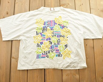 トップス 90s Body Detals Art T-shirt Vtg 90s J Shirtz T-Shirt Sz Large White Autographed Signed