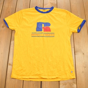 トップス 1980s Russell Athletic NIKE college Tee Vintage 1980s Russell Athletics Graphic Ringer T Shirt / Vintage T