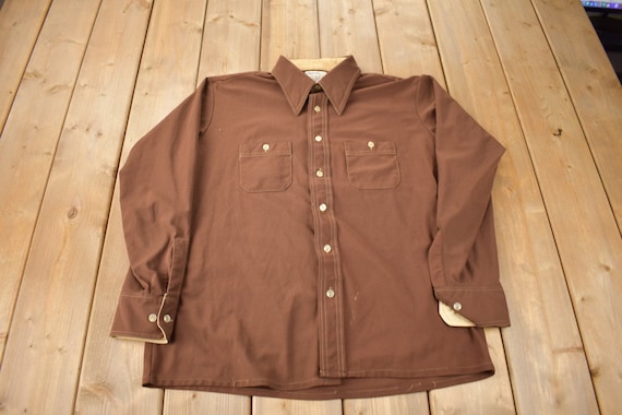 Vintage 1960s Arrow Doubler Doubler Button Up Shirt / 1960s Button Up / Basic Button Up / True Vintage