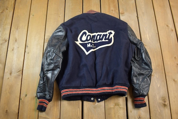 Vintage 1986 Canat H.S State Playoffs Leather & Wool Varsity 88