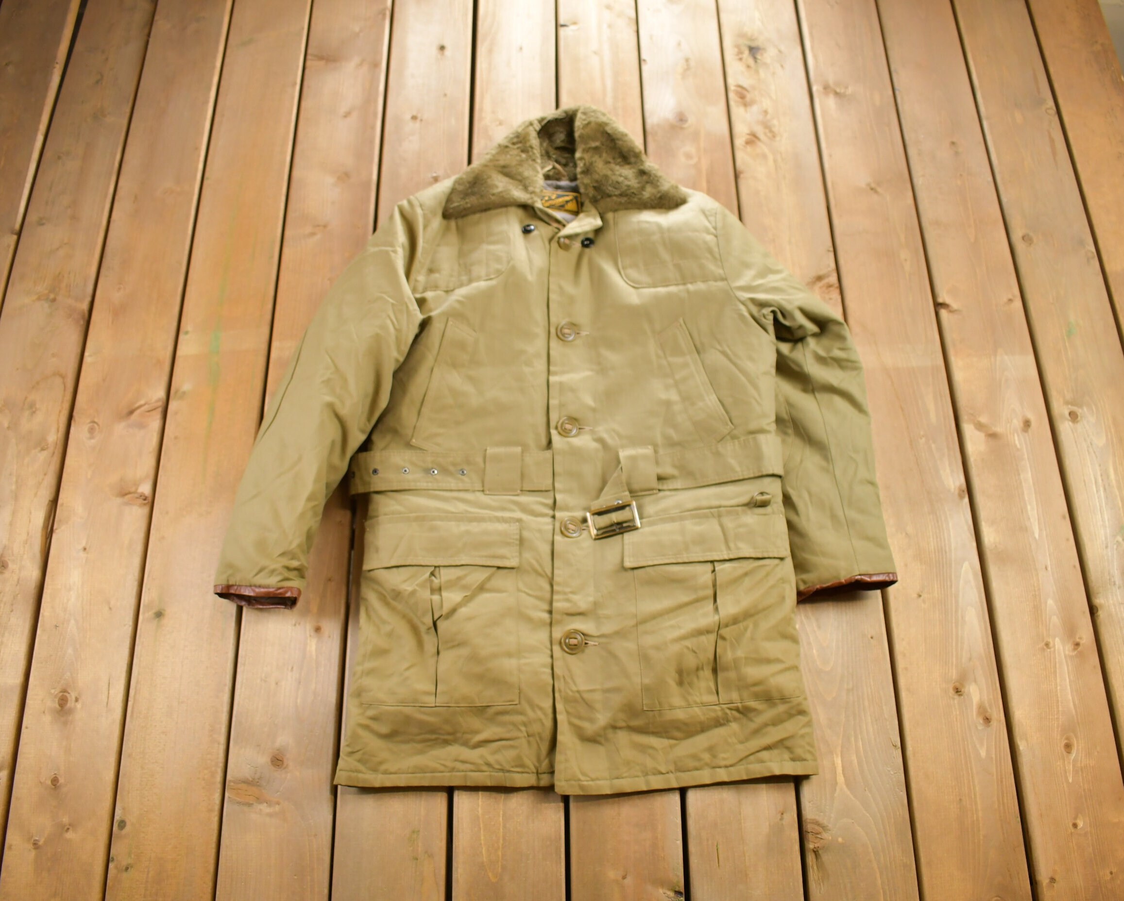 Vintage 1980s Sears Outdoorsman Puffer Jacket / Goose Down Fill 