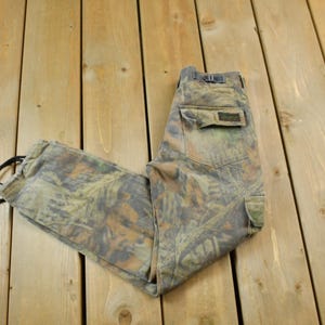 Vintage 1990s Liberty Kids Size Advantage Camo Pants / Kids XL / Youth Workwear / Kids Size Vintage / Vintage Workwear / Hunting Camo