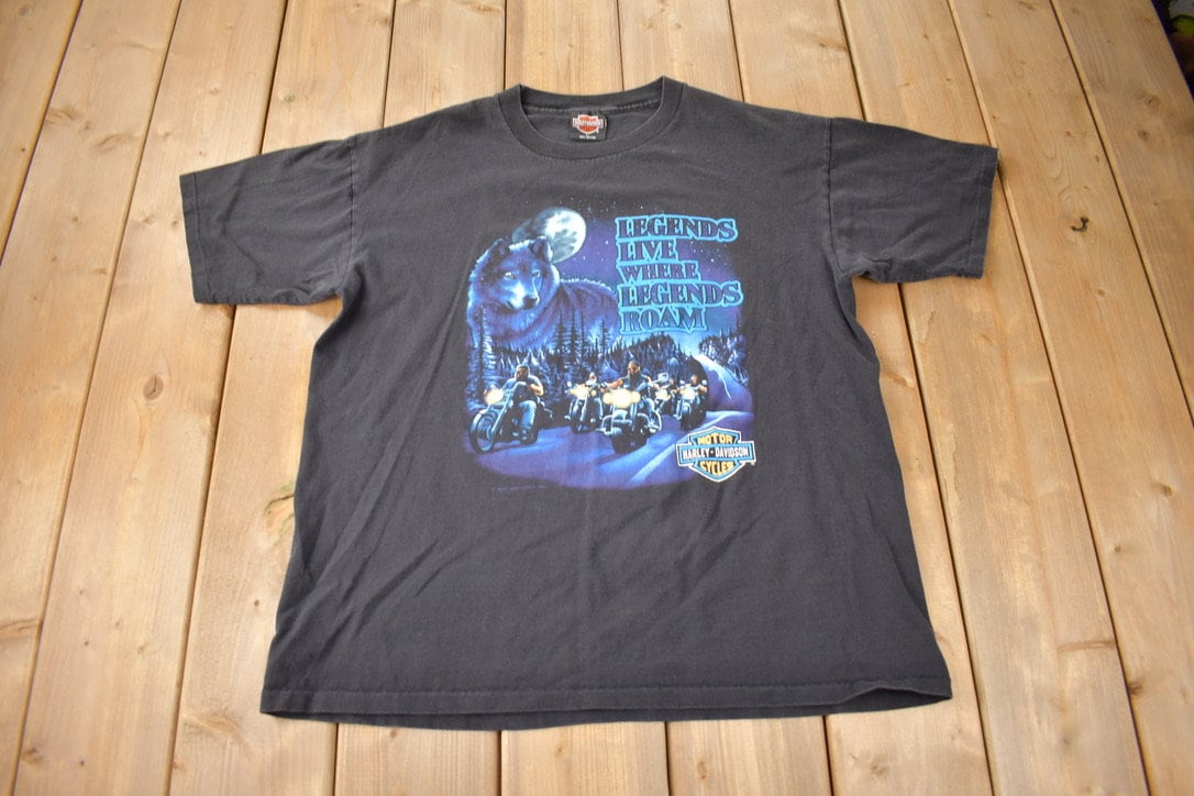 Vintage 1991 Legends Live Where Legends Roam Harley Davidson