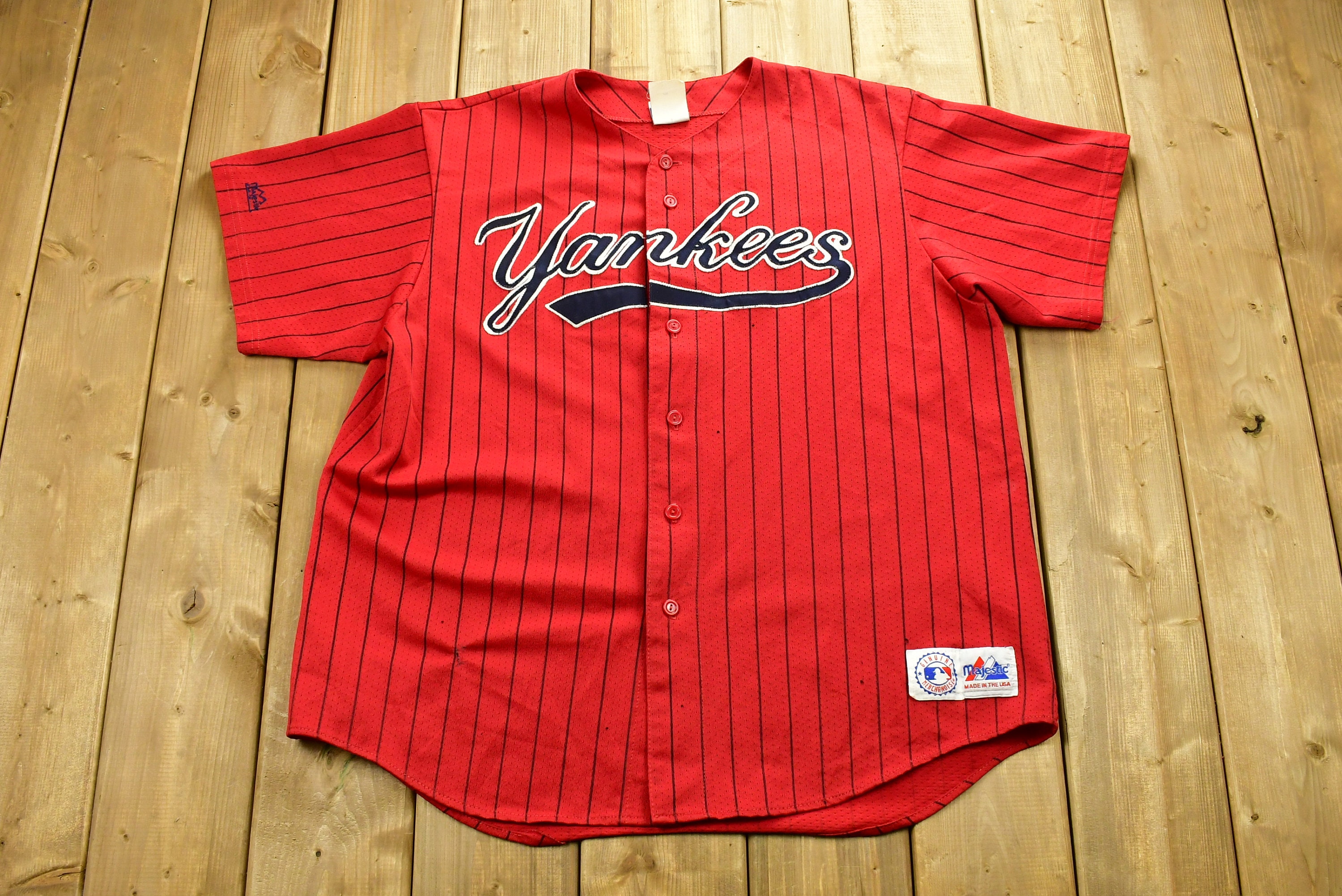 Vintage 90's New York Yankees Baseball Jersey / Vintage 