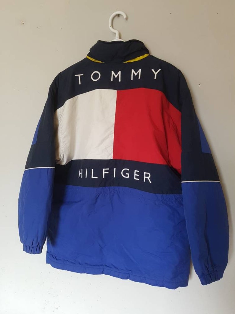 Vintage Tommy Hilfiger Jacket / Puffer Windbreaker Coat / Big | Etsy