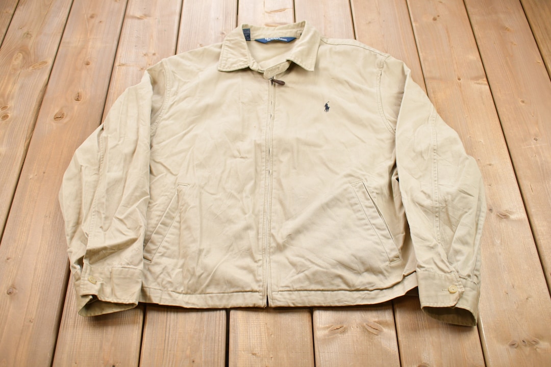 Vintage 1990s Polo Ralph Lauren Canvas Golf Jacket / 90s Polo