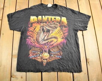 Vintage Graphic Pantera World Domination Tour 1999 T-shirt Size S