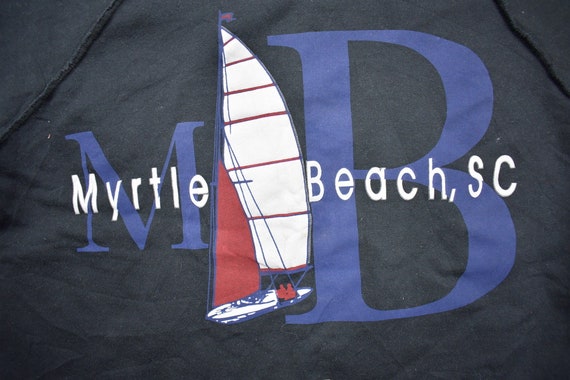 Vintage 1990s Myrtle Beach Souvenir Cropped T-Shi… - image 3