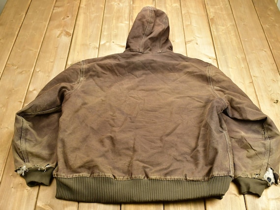 Vintage 1990s Carhartt Hooded Work Jacket / Workwear