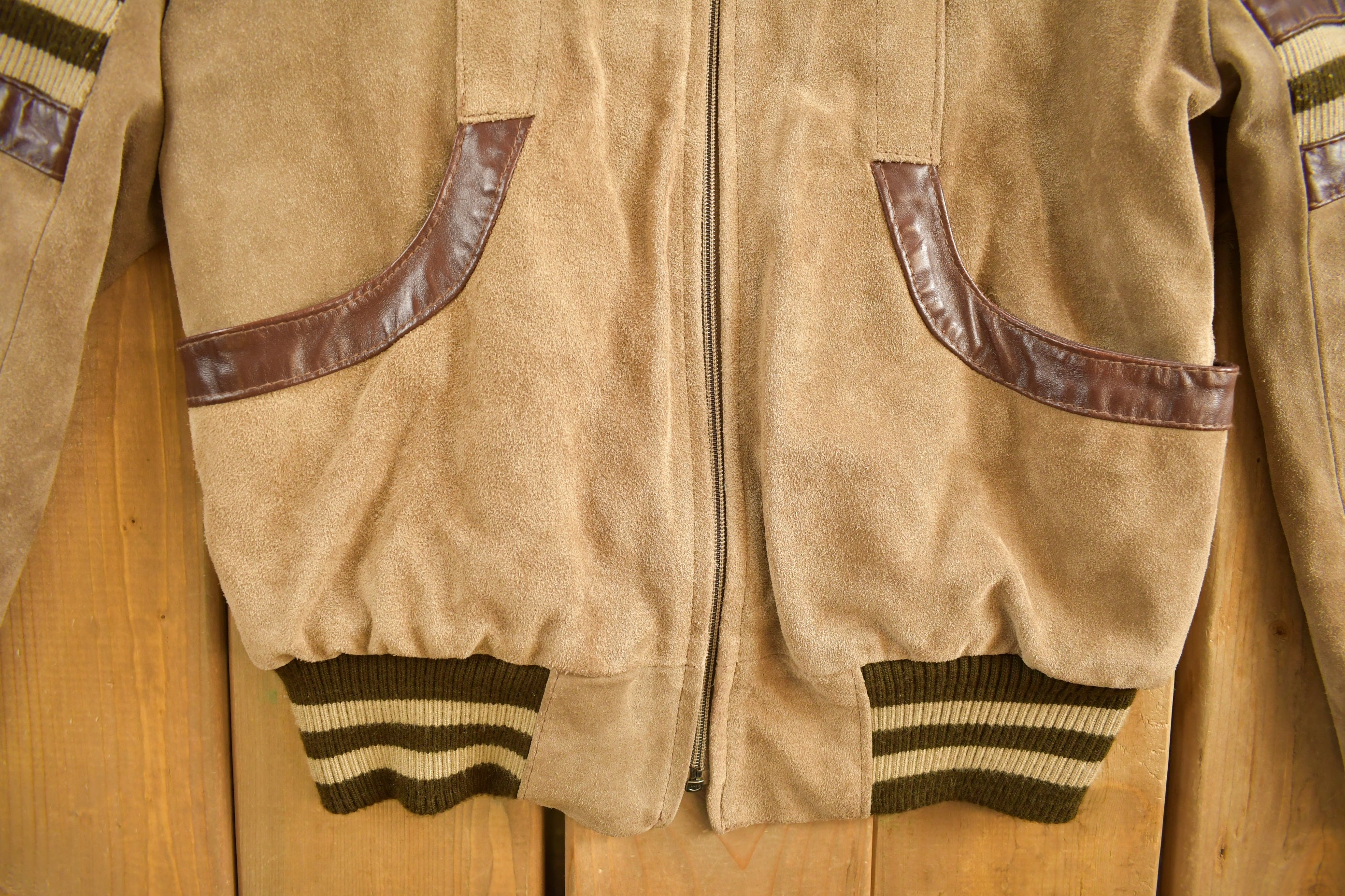 Vintage 1980s Jonathan Christopher Fur Lined Suede Jacket