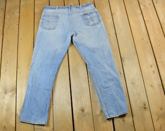 Vintage 1970s Saddle King Denim Jeans Size 40 x 30 Made In USA / Vintage Denim / Vintage Levis / Retro Jeans