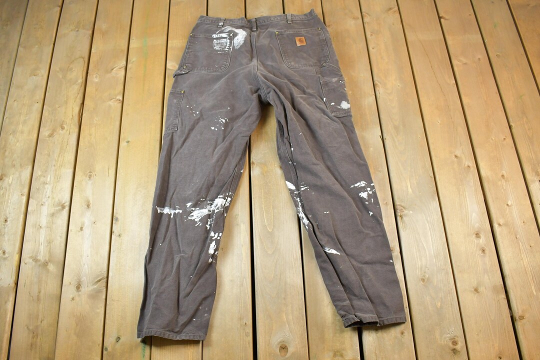 90〜00s Carhartt painter denim pants Vintage 1990s Carhartt Painter Denim Work Pants Size 38x34/ 90s