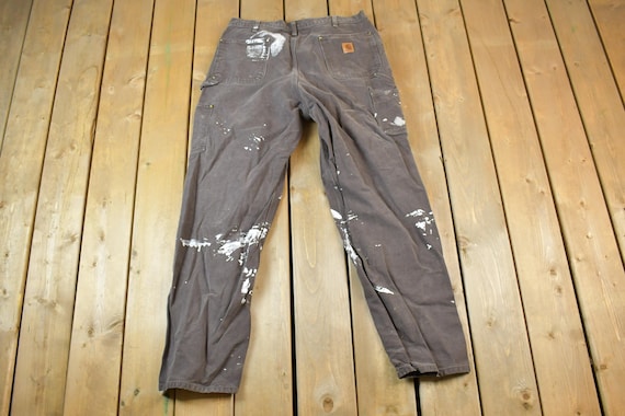90〜00s Carhartt painter denim pants Vintage 1990s Carhartt Painter Denim Work Pants Size 38x34