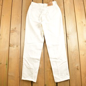 Vintage 1980s Levi&#39;s 631 Cream Tab White Denim Jeans Size 28 x 28.5 / Vintage Denim / Streetwear / Jeans / Made In USA / Vintage Levi&#39;s