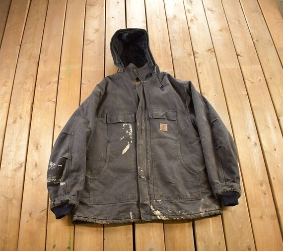 90s usa製 Carhartt Traditional Jacket Vintage 1990s Precise Mechanical Ltd. Carhartt Traditional