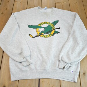 Vintage 1990s Collegiate Russel Crewneck Sweatshirt Made In USA