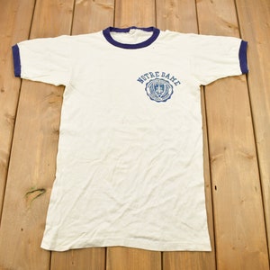 Vintage 1950s University Of Notre Dame Collegiate Champion T-Shirt / NCAA Tee / Americana / Sportswear / Made In USA / Vintage Champion