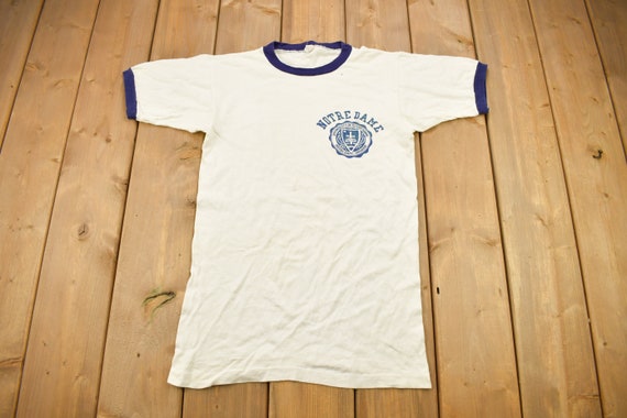 Vintage 1950s University of Notre Dame Collegiate Champion T-shirt 