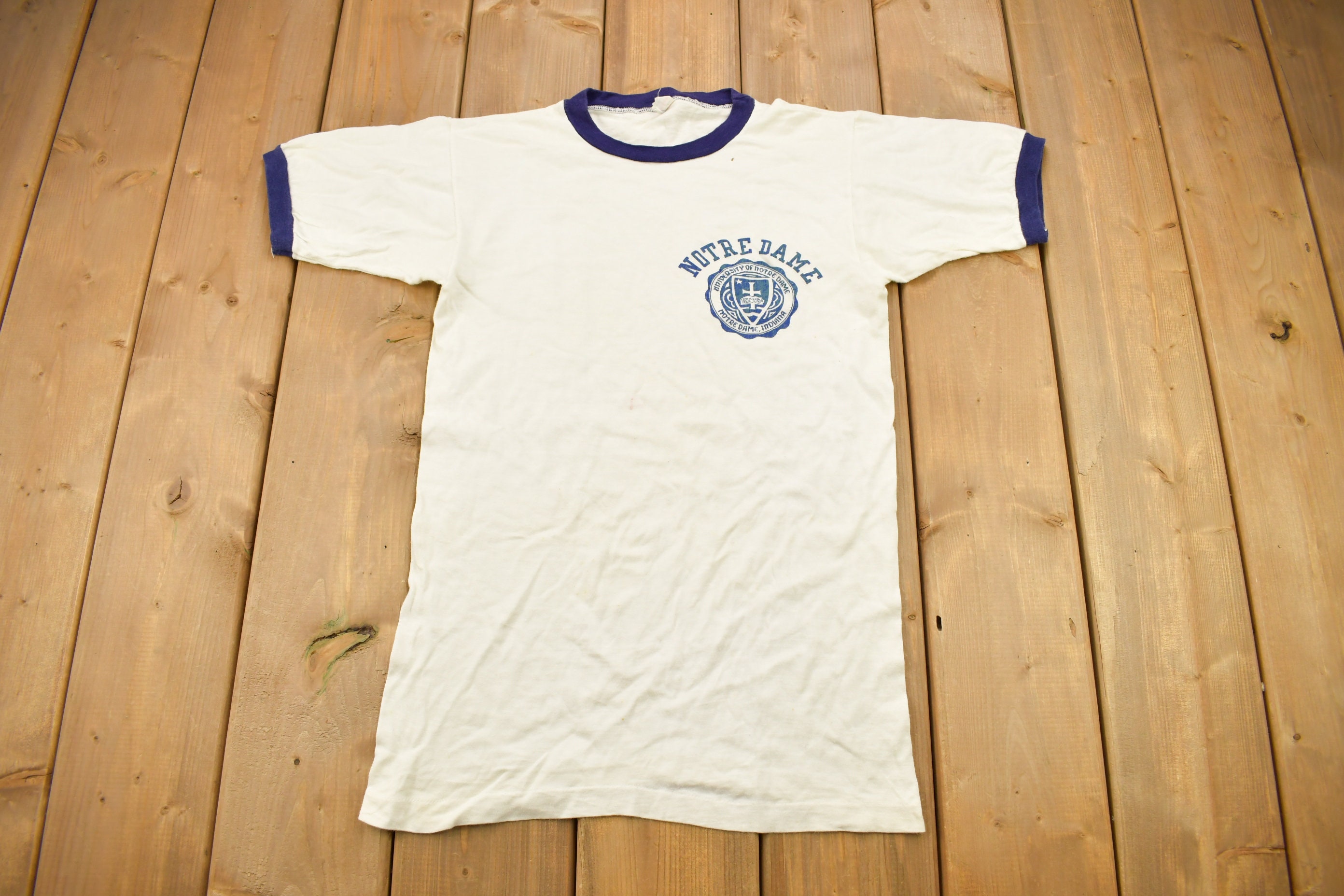 USA製 70s Champion NotreDame Football tee 70's University of Notre Dame Vintage Champion T Shirt - Etsy