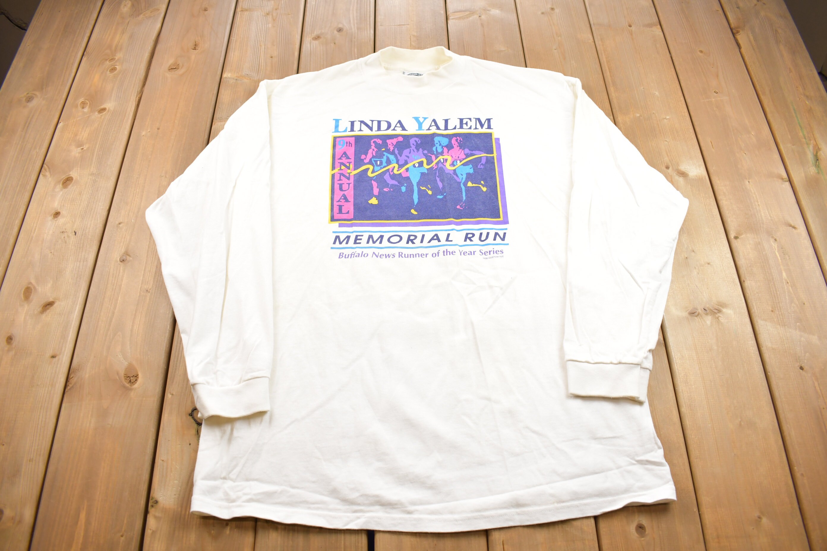 Vintage 1998 Linda Yalem Memorial Run Long Sleeve Shirt / 90s