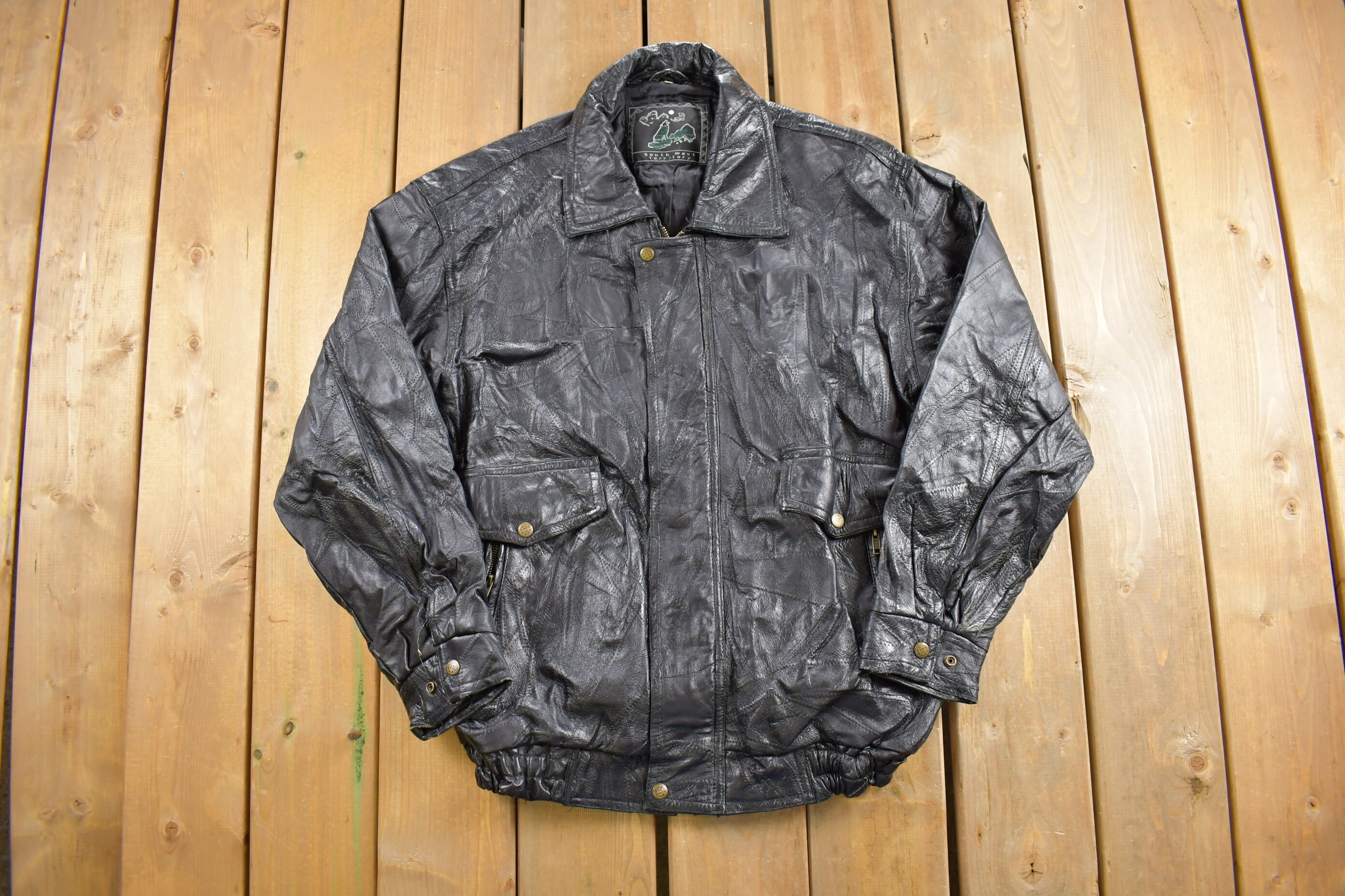 Buy Vintage 1990s Leather Jacket / South West Territory 
