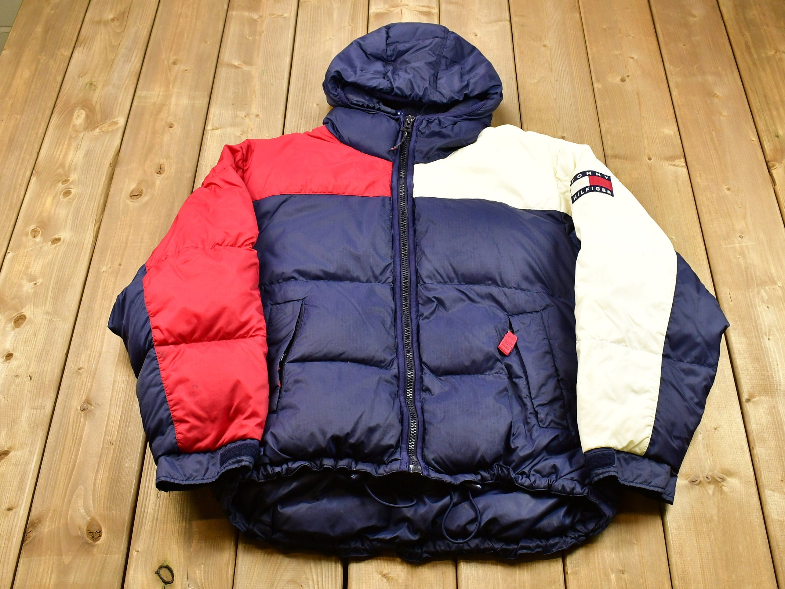 Tommy Hilfiger USA Crest Hooded Jacket  Jackets, Activewear editorial,  Sporty jacket