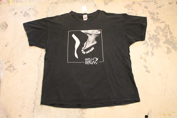 Vintage T-Shirt / Night Of The Drum Graphic / Big