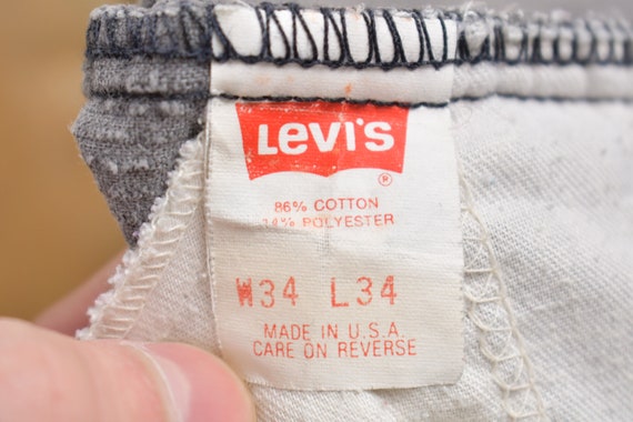 Vintage 1980s Levi's Silver Grey Corduroy Pants S… - image 5