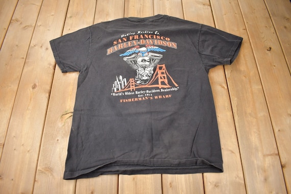 Vintage 1990s San Francisco Harley Davidson Motorcycles Single