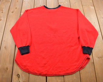 Vintage 1990s Disney Mickey Mouse Long Sleeve Quarter Zip Shirt