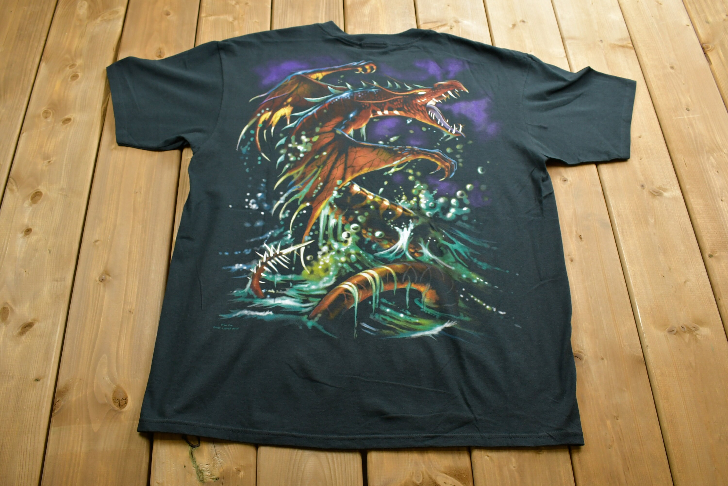 Vintage Deadstock 1999 Liquid Blue Dragon T-shirt / Vintage Vintage Deadstock 1999 Liquid Blue Dragon T-shirt / Vintage