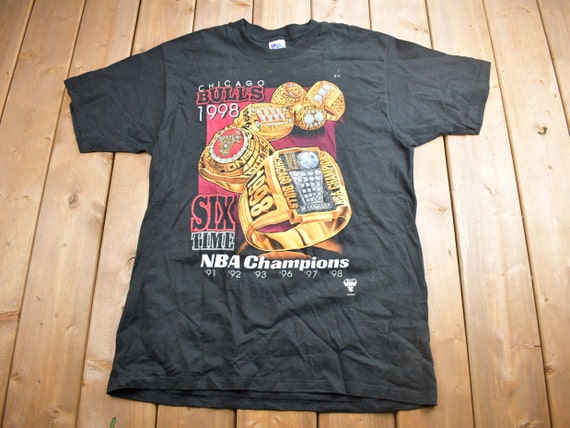Vintage Deastock NBA Chicago Bulls 1998 Champions Tee Shirt Size 2XL