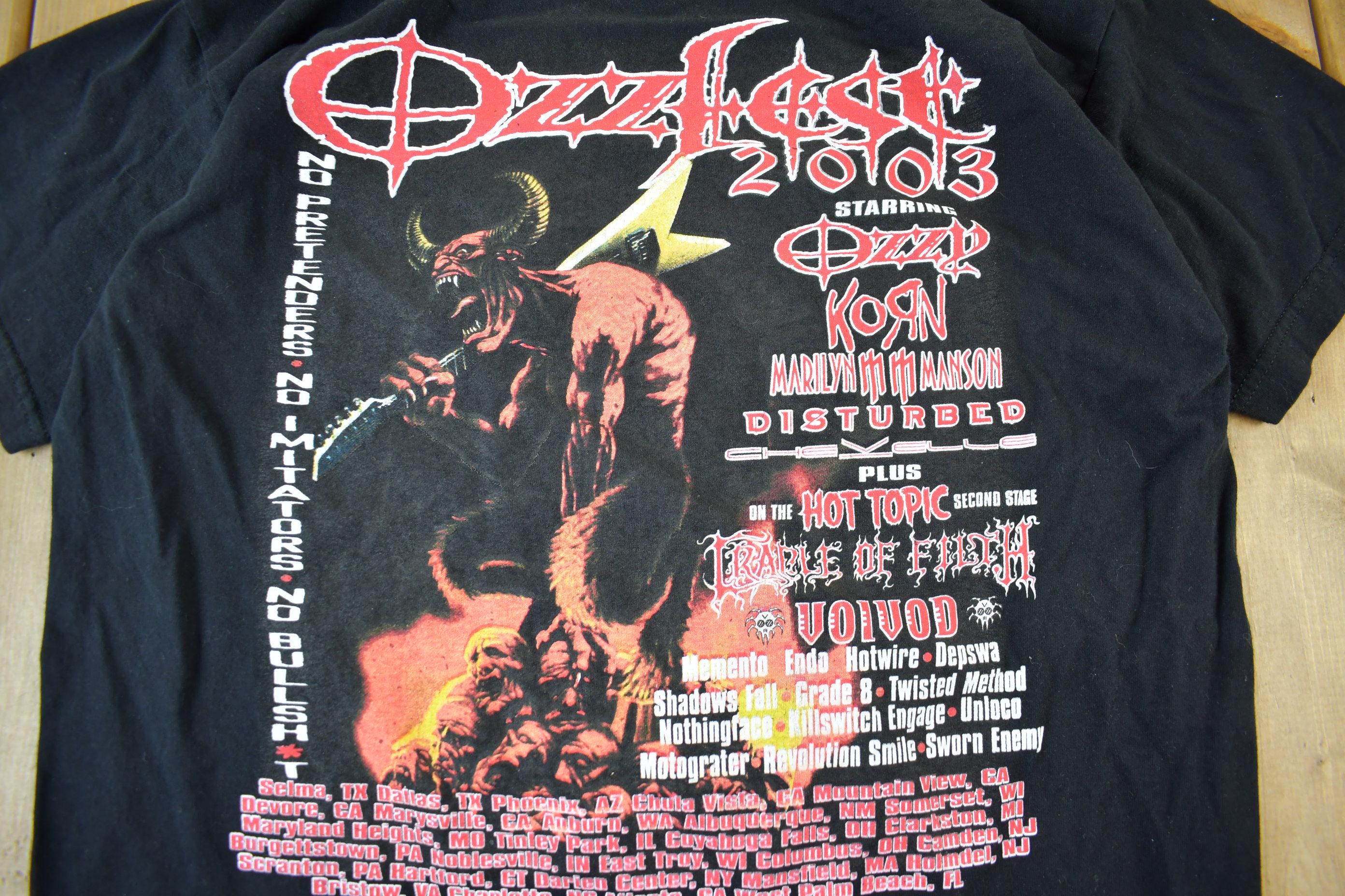 Vintage 2003 Ozzfest Festival Promo T-shirt / Ozzy Ozbourne Shirt