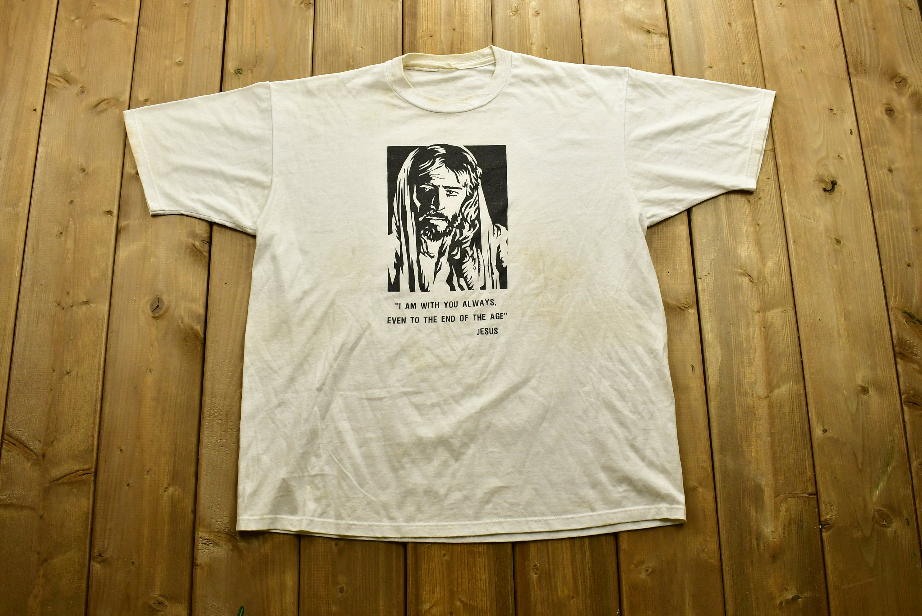 Vintage 1990's Jesus Christ Graphic T Shirt / Graphic / Streetwear