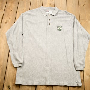 Vintage 1990s Green Bay Packers NFL Collared Embroidered Sweater / American Football / Sportswear Pullover Sweatshirt