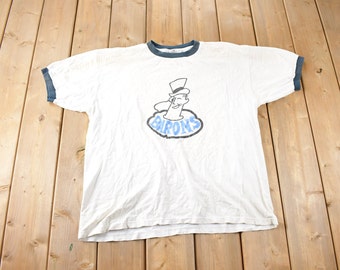 Vintage 1990s Barons Single Stitch Graphic T Shirt Made In USA Size XL